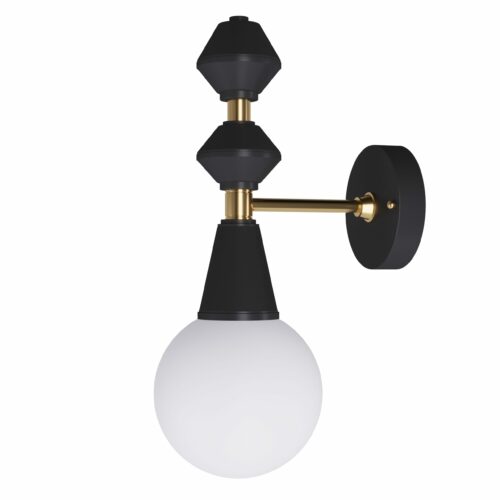 Настінне бра Dome № 1 Світла латунь/чорний, Pikart Lights