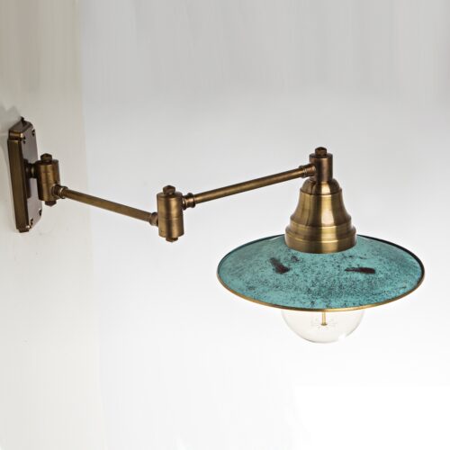 Настінне бра 2-ох поворотне, Зелена латунь, Pikart Lights