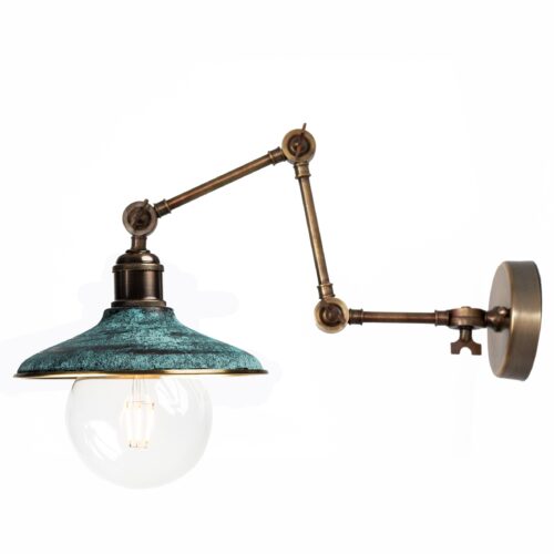 Настінне бра 4-ох поворотне, Зелена латунь, Pikart Lights
