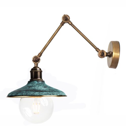 Настінне бра 3-ох поворотне, Зелена латунь, Pikart Lights