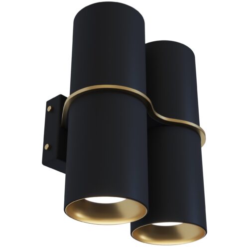 Настінне бра BINO 4M,  Золотий/чорний, Pikart Lights