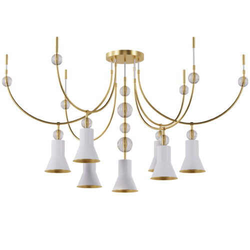 Люстра ARCH 7U,  Золотий/білий, Pikart Lights