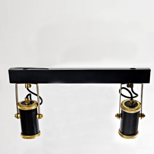 Люстра стельова 2Spots,  Світла латунь/чорний, Pikart Lights