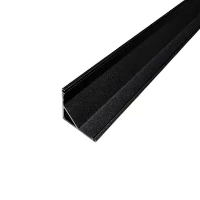 Профіль алюмінієвий BIOM угловой ЛПУ16B 16х16 чорний (палка 2м), м