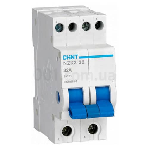 Перемикач модульний NZK2-32/2 2P 32А 2 положення, CHINT