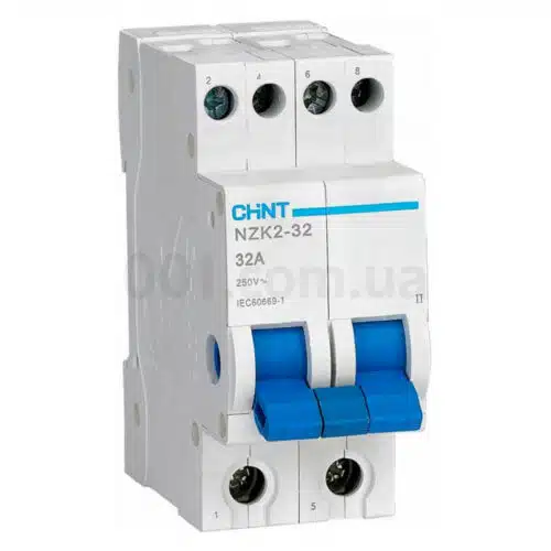 Перемикач модульний NZK2-32/2 2P 32А 2 положення, CHINT