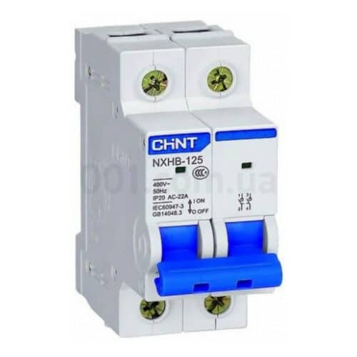Вимикач модульний NXHB-125 2P 63A, CHINT
