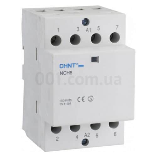Контактор модульний NCH8-40/40 40A 4NO AC220/230В, CHINT