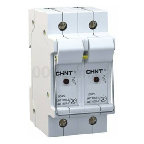 Тримач запобіжників NRT28-32X 2P Imax=32А 10×38мм з індикацією, CHINT