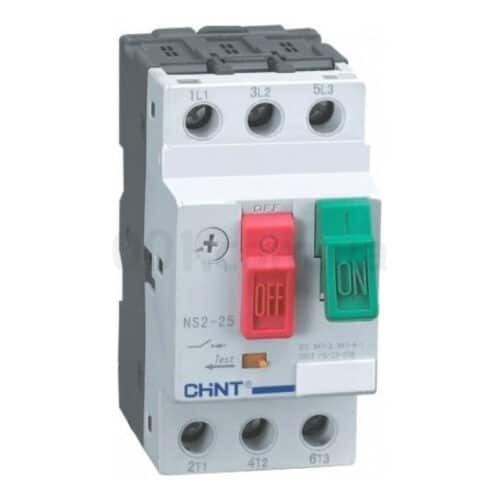 Автоматичний вимикач захисту двигуна NS2-25 0.25-0.4A, CHINT