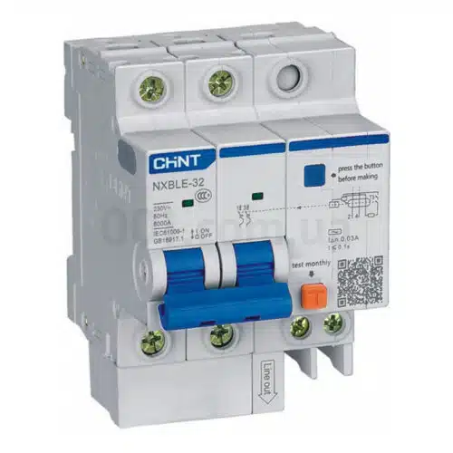 Диференційний автоматичний вимикач NXBLE-32 1P+N C16 30мА тип АС 6кА, CHINT