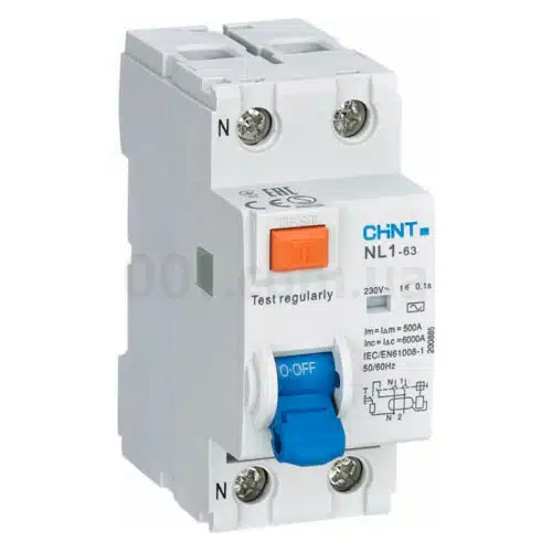 ПЗВ NL1-63 2P 40A 30mA тип АС 6kA DB, CHINT