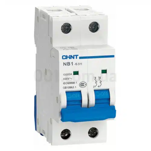 Модульний автоматичний вимикач NB1-63H 2P C25 10kA DB, CHINT