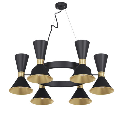 Люстра Dualight C,  Чорний, Pikart Lights