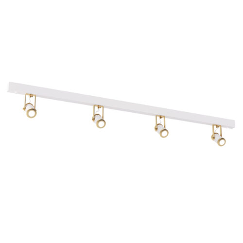 Люстра стельова 4Spots,  Світла латунь/білий, Pikart Lights