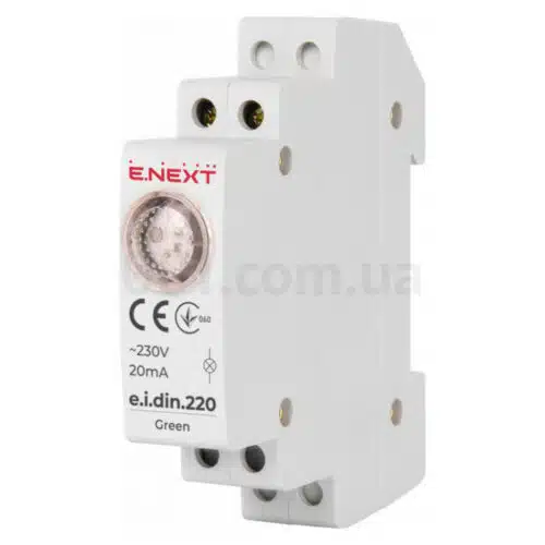 Індикатор на DIN-рейку e.i.din.220.green зелений, E.NEXT