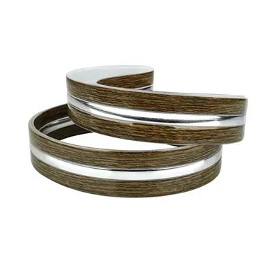 Декоративна стрічка DS-R330-07-BWS к світильнику DEL-R-20-24-4 DIY ( горіх+1 срібна смужка)