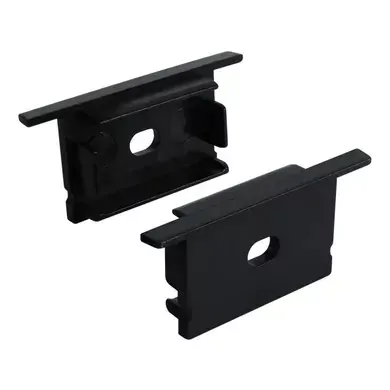 Заглушка BIOM ZP-20 для профилю ЛП-20 (чорна з крилами)