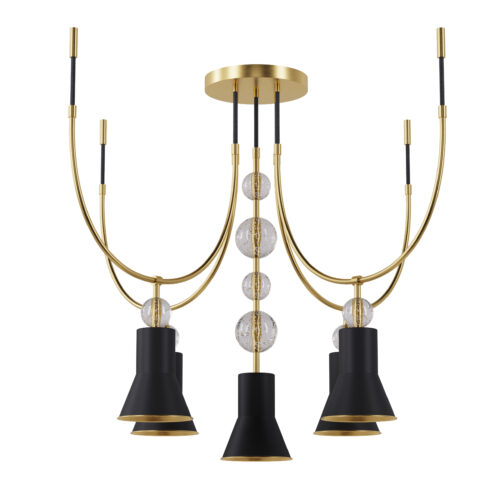 Люстра ARCH 5U  Золотий/чорний, Pikart Lights