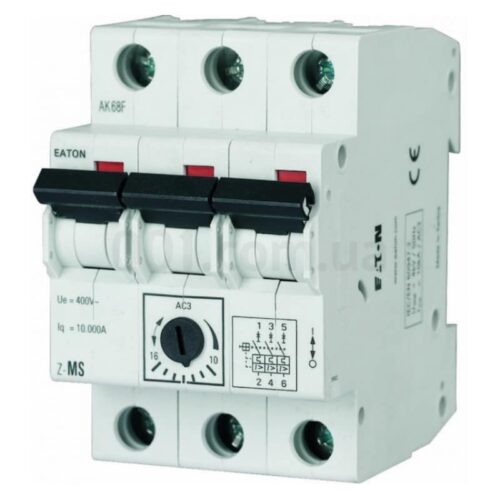 Автоматичний вимикач захисту двигунів Z-MS-4,0/3 3P Ir=2,5...4А, Eaton
