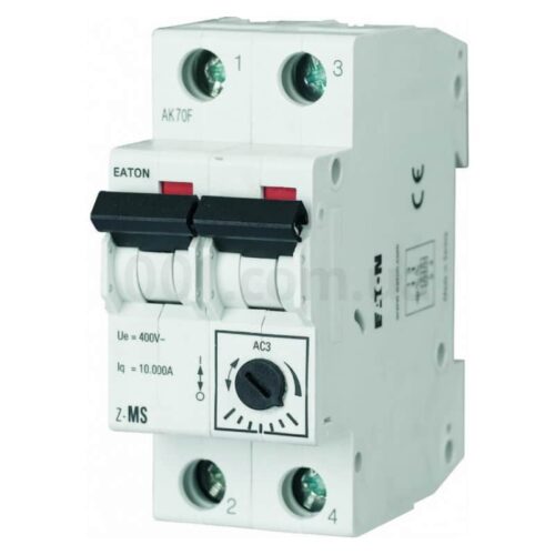 Автоматичний вимикач захисту двигунів Z-MS-2,5/2 2P Ir=1,6...2,5А, Eaton