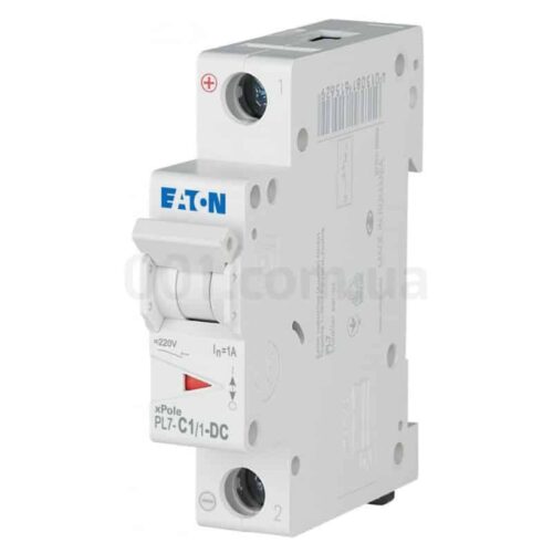 Автоматичний вимикач PL7-C1/1-DC 1P 1А х-ка C 10кА, Eaton