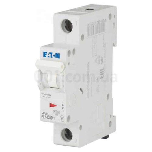 Автоматичний вимикач PL7-C50/1 1P 50 А х-ка C, Eaton