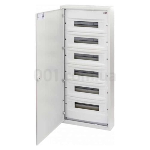 Щит металевий WRP18-6 (6×18 модулів, пластикова фальш-панель, IP30, навісний), ETI