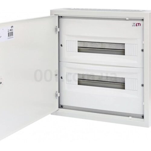 Щит металевий WRP18-2 (2×18 модулів, пластикова фальш-панель, IP30, навісний), ETI