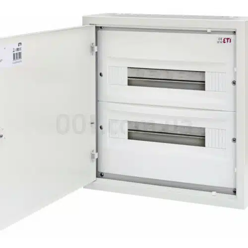 Щит металевий WRP18-2 (2×18 модулів, пластикова фальш-панель, IP30, навісний), ETI