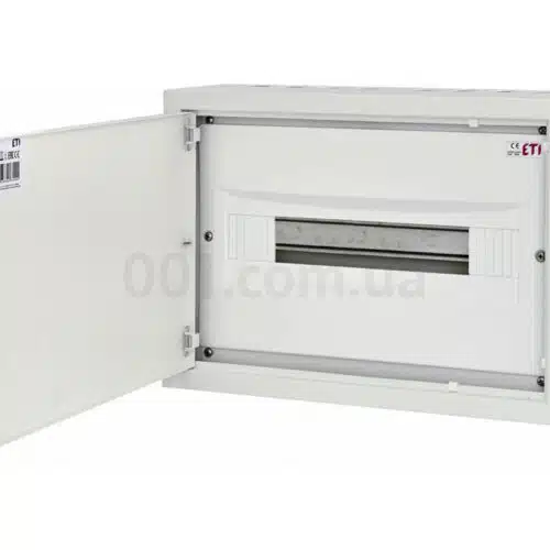 Щит металевий WRP18-1 (1×18 модулів, пластикова фальш-панель, IP30, навісний), ETI