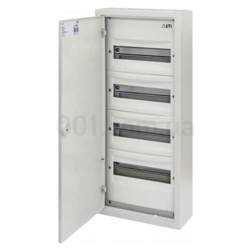 Щит металевий WRP12-4 (4×12 модулів, пластикова фальш-панель, IP30, навісний), ETI