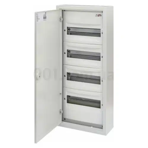 Щит металевий WRP12-4 (4×12 модулів, пластикова фальш-панель, IP30, навісний), ETI