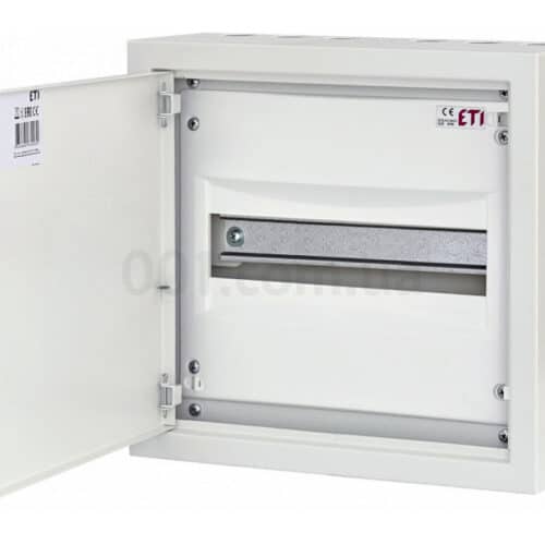 Щит металевий WRP12-1 (1×12 модулів, пластикова фальш-панель, IP30, навісний), ETI