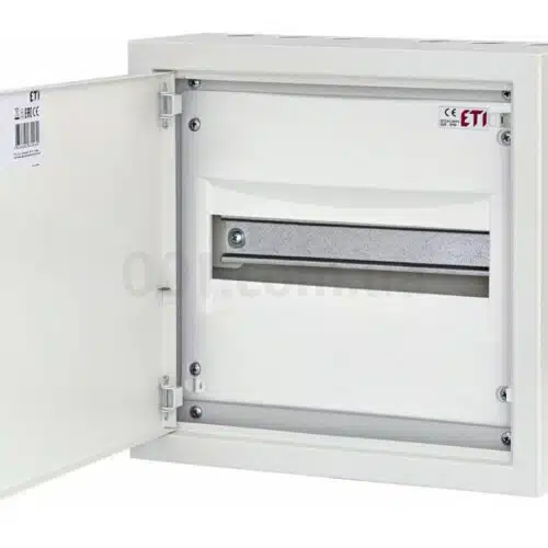 Щит металевий WRP12-1 (1×12 модулів, пластикова фальш-панель, IP30, навісний), ETI