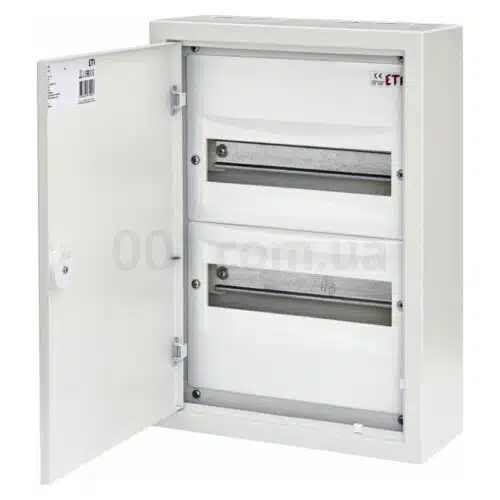 Щит металевий WRP12-2 (2×12 модулів, пластикова фальш-панель, IP30, навісний), ETI