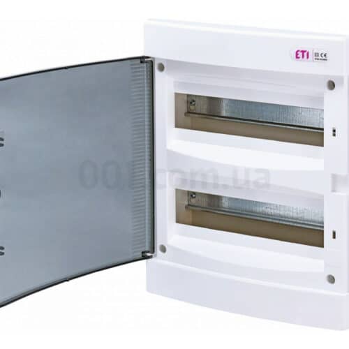 Щит внутрішній розподільний ECМ 24 PT (24 модулі, прозорі дверцята), ETI
