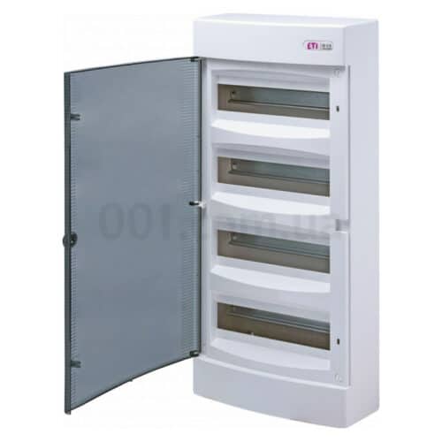 Щит зовнішній розподільний ECT 48 PT (48 модулів, прозорі дверцята), ETI