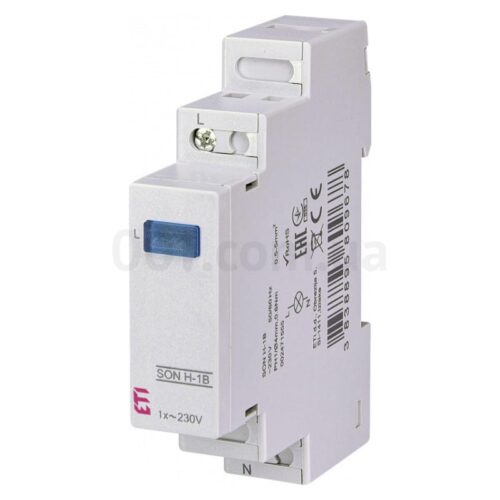 Індикатор модульний на DIN-рейку SON H-1B 1×синій LED, ETI