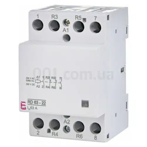 Контактор модульний RD 63-22 63A 230V AC/DC 2NO+2NC, ETI