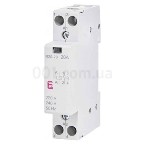 Контактор модульний R 20-20 20A 230V AC 2NO, ETI