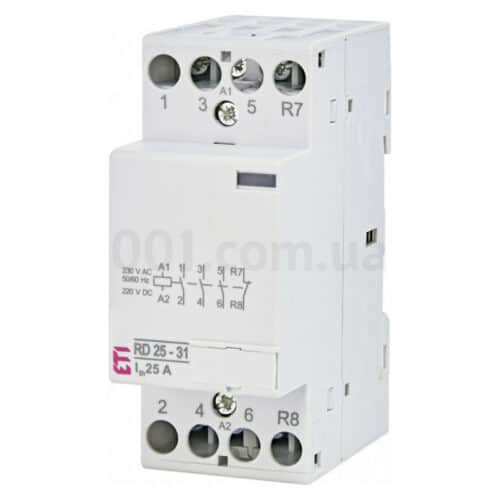 Контактор модульний RD 25-31 25A 230V AC/DC 3NO+1NC, ETI