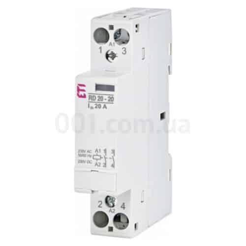 Контактор модульний RD 20-20 20A 230V AC/DC 2NO, ETI