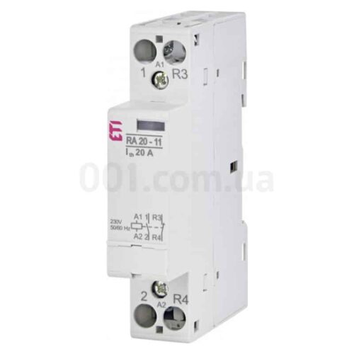 Контактор модульний RA 20-11 20A 230V AC 1NO+1NC, ETI
