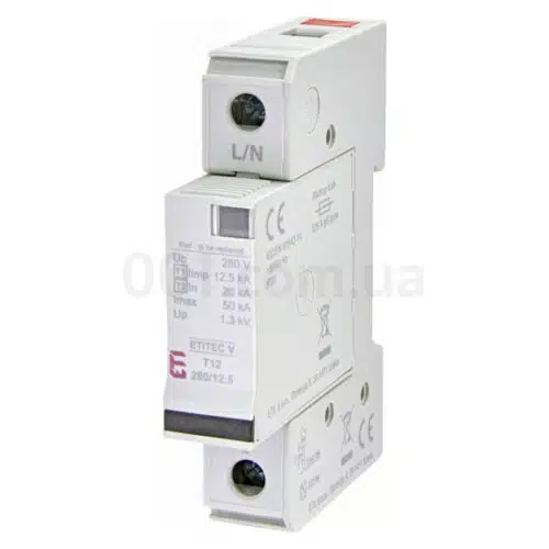 Обмежувач перенапруги ETITEC V T12 280/12,5 (1+0), ETI