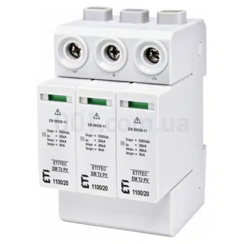 Обмежувач перенапруги ETITEC EM T2 PV 1100/20 Y (для PV систем), ETI