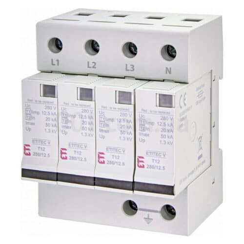 Обмежувач перенапруги ETITEC V T12 280/12,5 (4+0), ETI