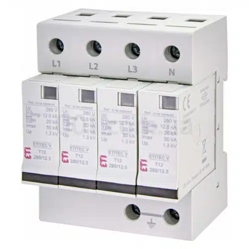 Обмежувач перенапруги ETITEC V T12 280/12,5 (4+0), ETI