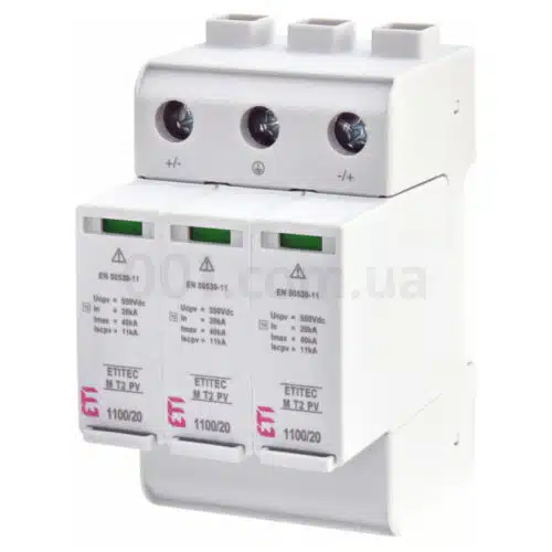 Обмежувач перенапруги ETITEC M T2 PV 1100/20 Y (для PV систем), ETI
