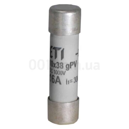 Плавка вставка циліндрична CH 10×38 gPV 25A 900В (30кА), ETI